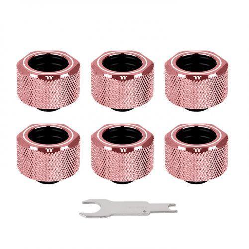 Pacific G1/4 PETG Tube 16mm OD Compression – Rose Gold (6-Pack Fittings) - وصلات أنابيب